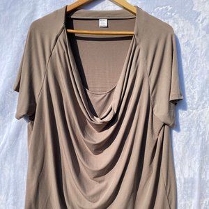 Gorgeous Dark Biege Blouse Plus Size 3X